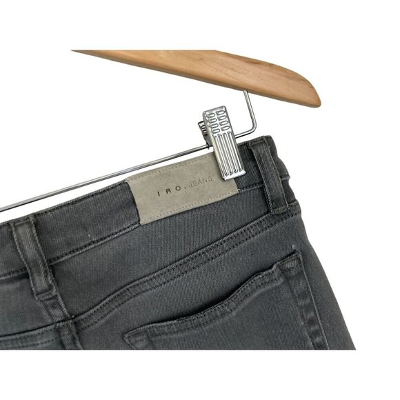 IRO Paris "Night" Gray Mid Rise Skinny Jans Gray Distressed Size 26 ($310) - Picture 8 of 11